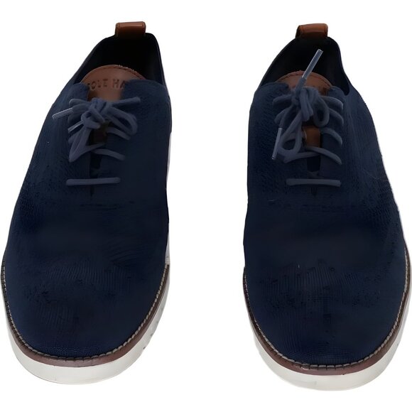 Cole Haan Original Grand Stitchlite Wing Oxford Sneaker Navy Ivory 9M - Picture 5 of 6